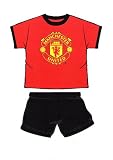 Official Manchester United FC Mens Short Pyjamas Size (Large) t
