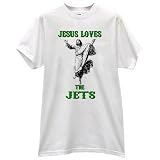 JESUS CHRIST LOVES HEARTS THE JETS FOOTBALL PRIDE... by Gildan