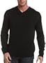 Claiborne by John Bartlett Men's Long Staple Cotton Sweater, Black, XL