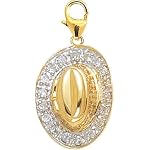 14k gold diamond charm