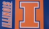 Illinois Fighting Illini Large 3x5 Flag Banner c