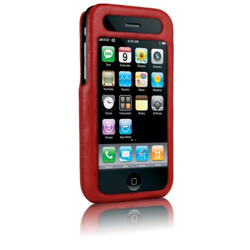 Childrens Toyshop  Computer : Case-Mate Signature Leather Case for iPhone 3G - Sienna Red