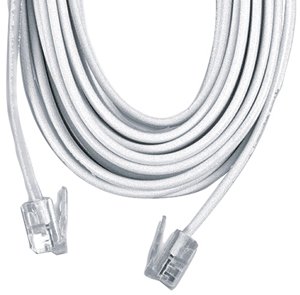 Electronics: Ge Tl26523 Line Cords 25 Ft White 6 Conductor