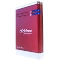 Clickfree Automatic Back-Up 250GB External Hard Drive - Red