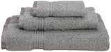 Superior Egyptian Cotton 3-Piece Towel Set, Grey