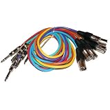 Buy 1 4 TRS to XLR Male Patch Cable 6 Pack - 3 Feet by Seismic Audio