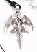 TRIBAL CLAN Tribe Symbol Silver Tone PEWTER PENDANT Necklace