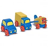Melissa & Doug Deluxe Wooden First Vehicles Set