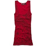 Fox Racing Wild Child Foxy Girls Tank Race Wear Shirt - Color: Dark Red, Size: Small