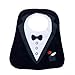 LittleTiger® Black Cute Tuxedo Toddler Baby Bib Feeding Bib