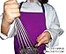 CHEFSKIN Purple Apron Kids Children Fits 2-7 Yrs 15x21