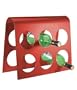 6 Bottle Wine Rack - Red