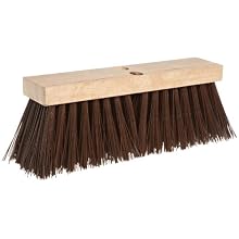 Magnolia Brush 1616 16-Inch Brown Polypropyelen Plastic Street Broom, (Carton of 6)