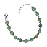 Round Beads of Green Turquoise Bracelet