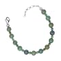 Round Beads of Green Turquoise Bracelet