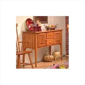 Highland Road Cherry Huntboard Finish: Antique Black, Hardware: Nickel Knobs by