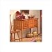 Highland Road Cherry Huntboard Finish: Antique White, Hardware: Nickel Knobs