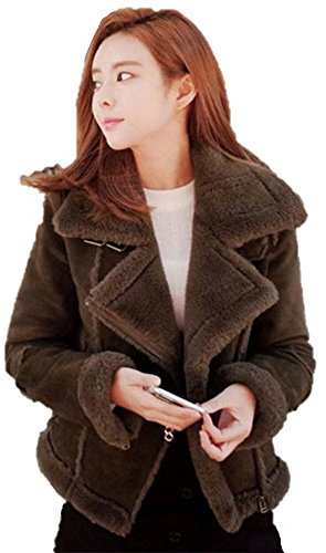 【SEBLES】レディース アウター ジャケット コート ボア ライダース スエード調 ムートン風