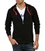 Fanideaz Zipper Hooded Full Sleeve Cotton T-Shirt for Men Premium Black Zip TShirt RS.649.00
