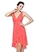 Ever Pretty Ruffles Padded Sexy V-neck High Low Bridesmaid Wedding Dress 03644