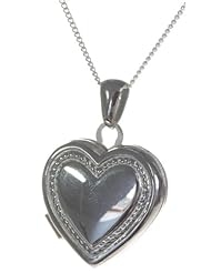 Classical 925 Sterling Silver Women Heart Locket - 26mm*19mm, 5 Grams