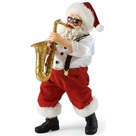  Enesco Department 56 Clothtique Possible Dreams *Saxy Santa* Santa Plays His Saxophone