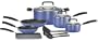 T-Fal Signature Nonstick 12-Piece Cookware Set, Blue