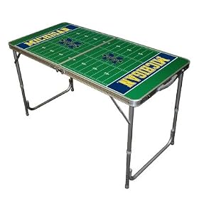 Click here to buy Michigan Wolverines 24 x 48 Table by Tailgate Toss.