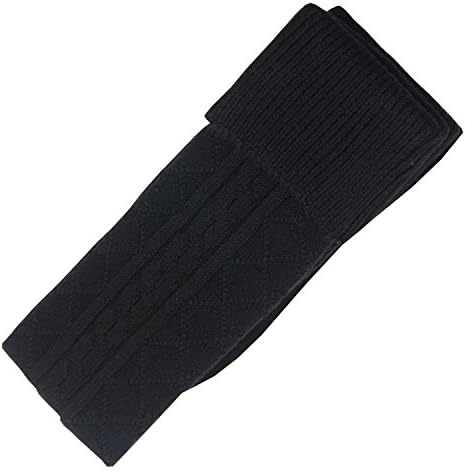 Women's Girls'Soft Wool knit knee high Socks Warm Boot Stocking (Blue)