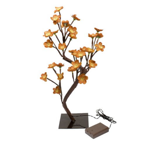 Pfaltzgraff LED 30-Light Flower Tree, Orange