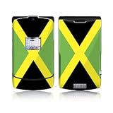 Jamaican Flag Design Protective Skin Decal Sticker for Motorola RAZR V3xx Cell Phones