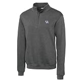 NCAA Men's Kentucky Wildcats Charcoal Heather Journey Supima Flatback Half Zip