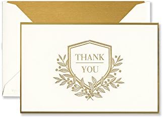Vera Wang Engraved Shield Thank You Note (B107062)