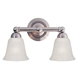 By Zlite-Bentley Collection Brushed Nickel Finish 2 Light Wall Sconce