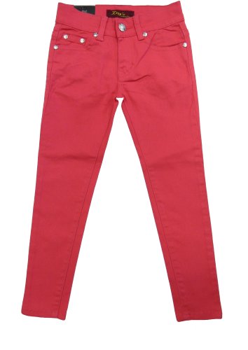 Ling's Girl's Stretch Colored Skinny Jeans (4 - 14)
