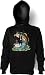 Fliegenfischen Angler Angeln Kapuzen Sweatshirt Fishing in schwarz