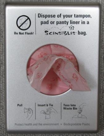 Sanitary Disposal Bags with Refillable Dispenser
