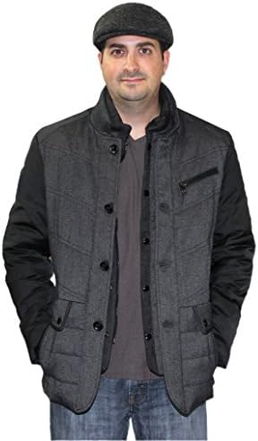Pandella Men's Down Jacket w/ Removable Layered Down Collar Vest (M)
