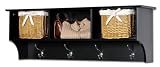 Cubbie Shelf for Entryway (Black) By Prepac (BEC-4816)