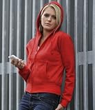 Just Hoods Girlie (Zipped Hooded Sweatshirt, Hoodie) Zoodie
