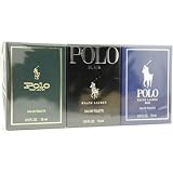 Ralph Lauren Variety Set By Ralph Lauren For Men. Set-3 Piece Mini Variety With Polo & Polo Blue & Polo Black And All Eau De Toilette .5 oz