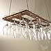 Hanging Mahogany Wine Glass Rack