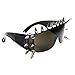 zeroUV - Punk Rocker Large Shield Spike Fashion Novelty Sunglasses