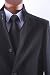 Men's Single Breasted Black Luxury Wool Three Quarter Length Topcoat For The Young Generation