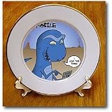 T-Rex Mobile Cell Phone and Texting or Trexting - 8 Inch Porcelain Plate