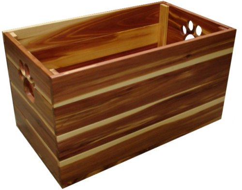 Wood Pet Toy Box (Cedar)