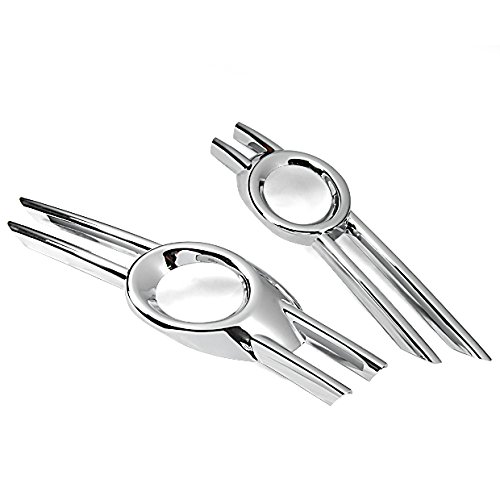 2x Triple Chrome Plated Fog Light Cover 3M Adhesive Tape Stick On for 2009-Present Volkswagen Passat CC