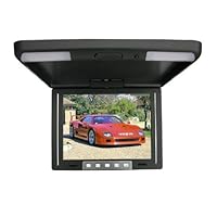 Brand NEW Tview T136ir-black 13 Inch Thin Tft Flip Down Ceiling-mount Car Monitor with Twin Dome Lights, and Built in Ir Transmitter and Amazing Resolution and the Best Features **1024x760 Resolution**