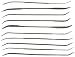 SE 3mm x 180mm, 10Pc Riffler File Set, Medium Cut