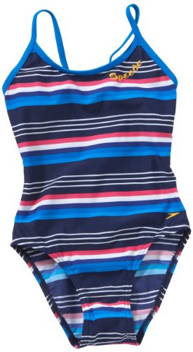 Speedo Kinder Badeanzug Nadia Einteiler, blue, 128